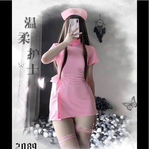 Sexy cute nurse costume cosplay